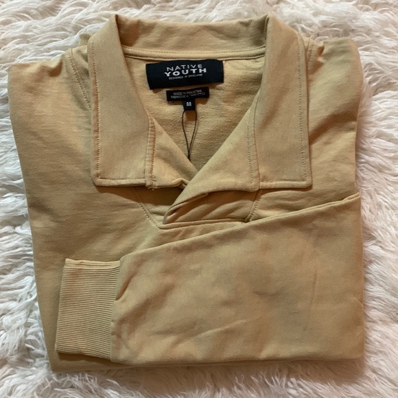 NWT Native Youth England sweatshirt men/Women front pocket v-neck size M & L - Picture 9 of 10